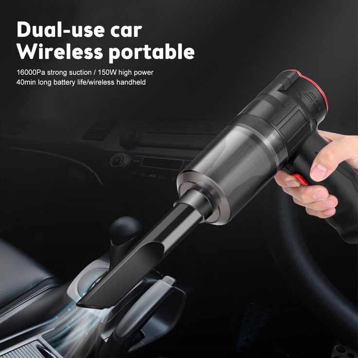 3 in 1 Portable Car Vacuum Cleaner