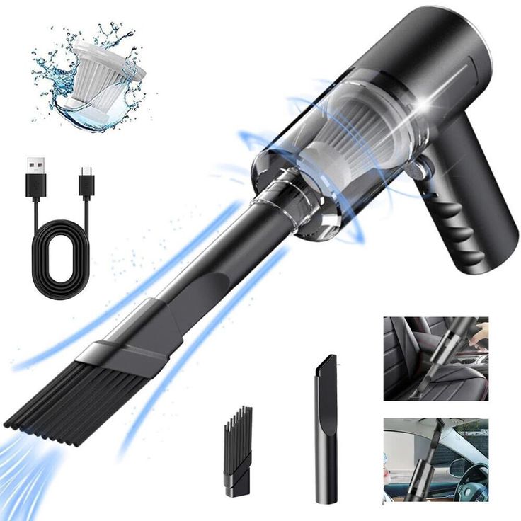 3 in 1 Portable Car Vacuum Cleaner